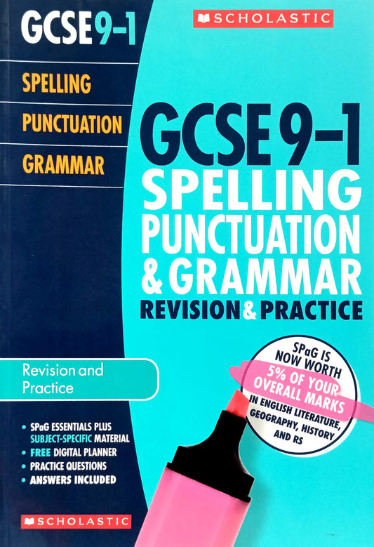 GCSE 9-1 Spelling Punctuation and Grammar Practice & Revision Book