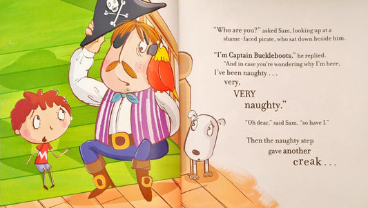 Captain Buckleboots on the Naughty Step