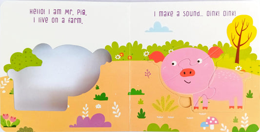 Farm Animals Puzzle Board Book