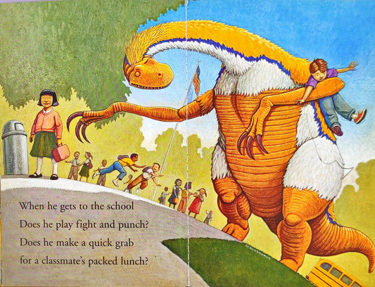 How do Dinosaur go to School?
