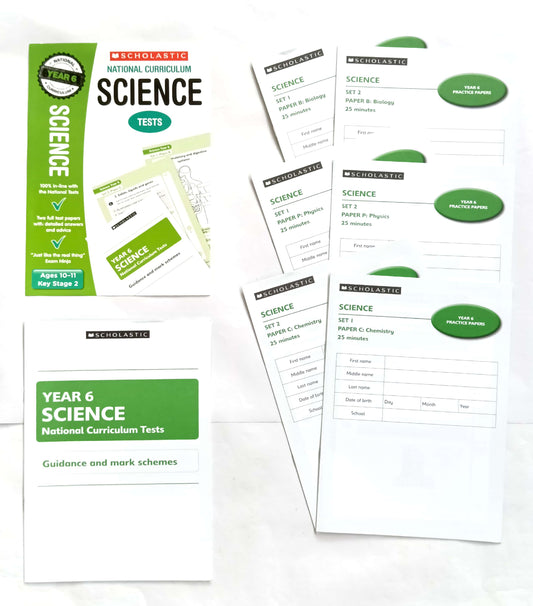 National Curriculum Science Tests Year 6 (Age 10-11)