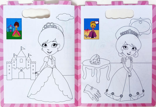 Princess Copy to Colour Book