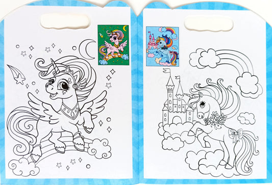Unicorn Copy to Colour Book