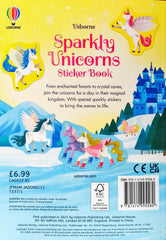 Usborne Sparkly Unicorns Sticker Book (With Over 180 Stickers)