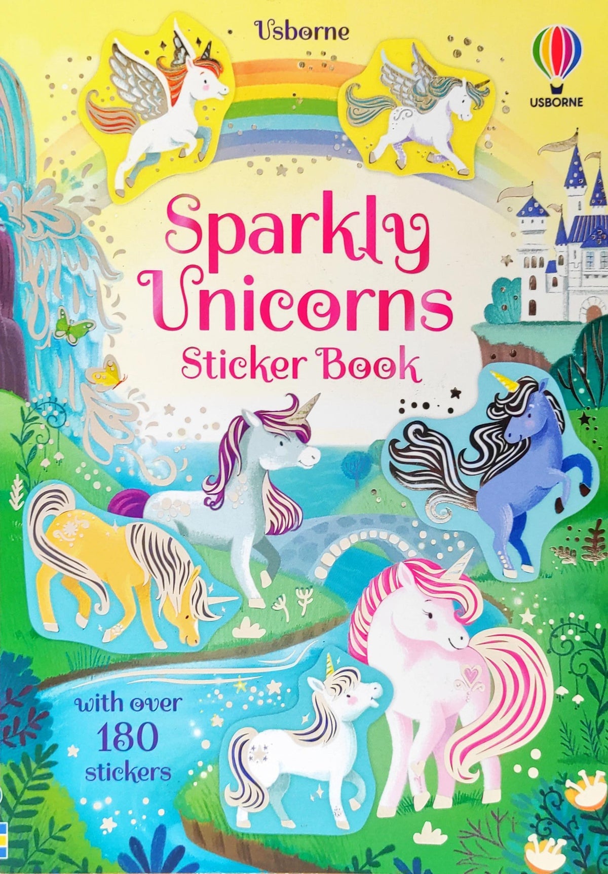 Usborne Sparkly Unicorns Sticker Book (With Over 180 Stickers)