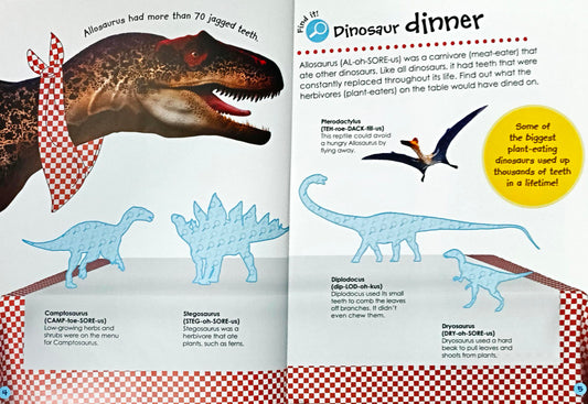 Dinosaur (250 Reusable Stickers)