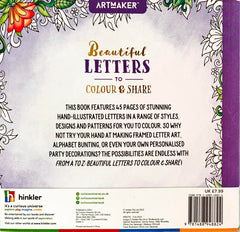 A to Z Beautiful Letters to Colour and Share