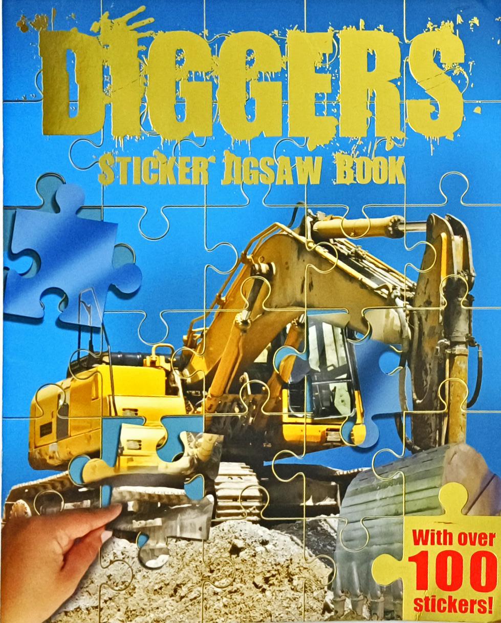 Diggers Sticker Jigsaw Book (With Over 100 Stickers)