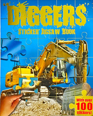 Diggers Sticker Jigsaw Book (With Over 100 Stickers)