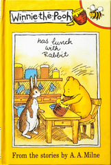Winnie the Pooh has lunch with Rabbit
