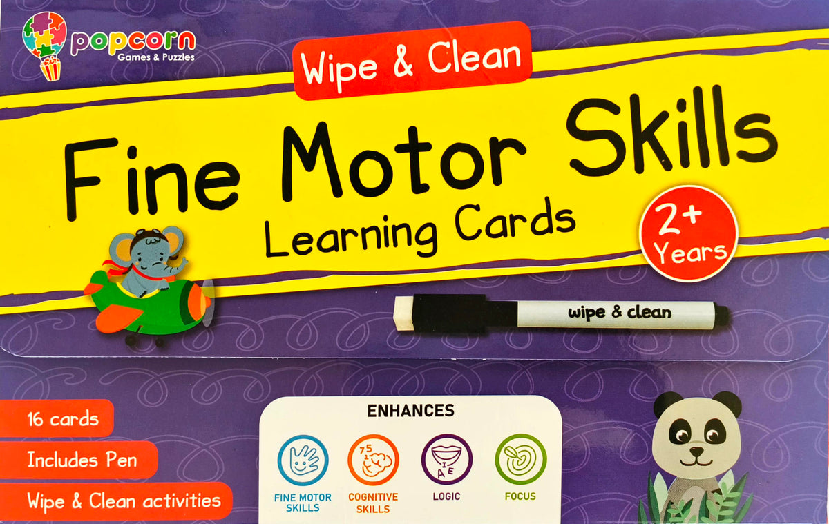 Fine Motor Skills Learning Cards (Wipe and Clean Books with Box)