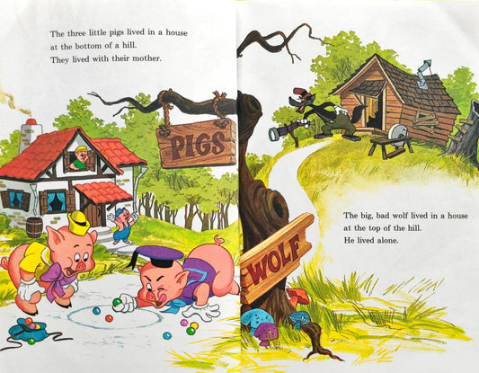 Disney Three Little Pigs  (Wonderful World of Reading)