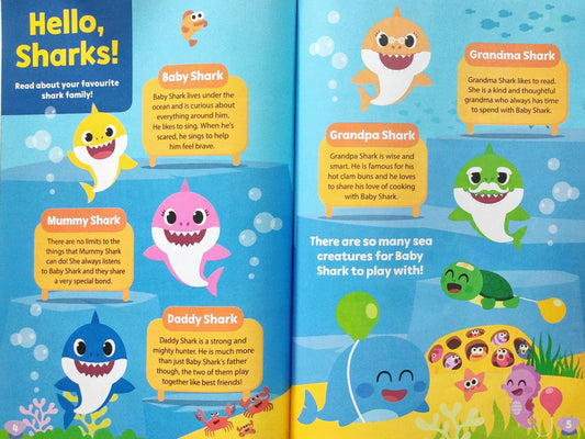 Baby Shark 600 Stickers