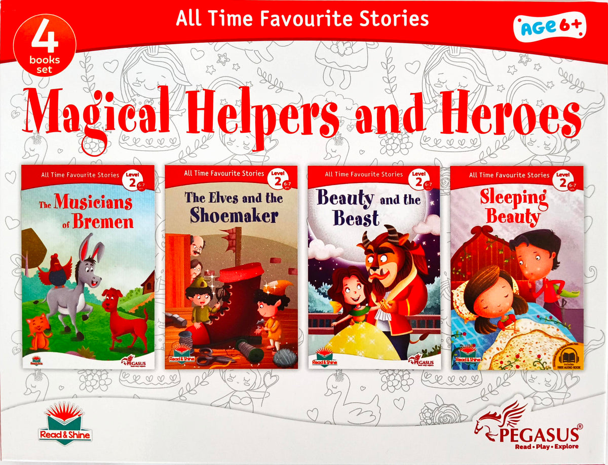 All Time Favourite Stories Magical Helpers and Heroes (Set of 4 Books with Box)