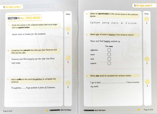 Grammar Punctuation and Spelling SATs Challenge (Year 2)