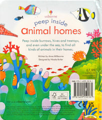 Usborne Peep Inside Animal Homes (Flap Book)