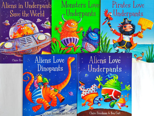 Aliens Love Underpants Combo Set (5 Books)