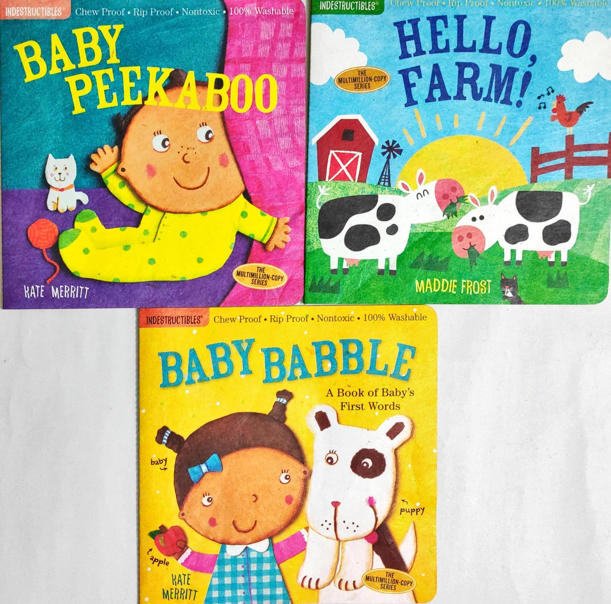 Indestructibles Combo Set (3 Books / Bath Book)