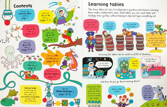 Usborne Times Table (With Over 125 Flaps)