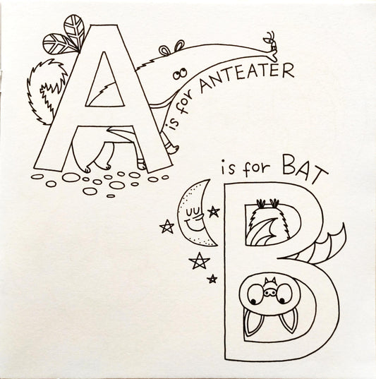 Alphabet Colouring Book