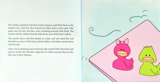 Even Pink Duck Swims