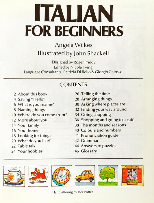 Usborne Internet Linked Italian for Beginners