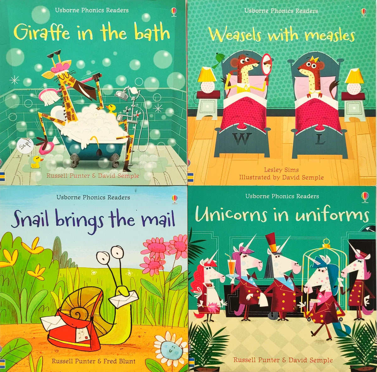 Usborne Phonics Reader Combo Set 15 (4 Books)