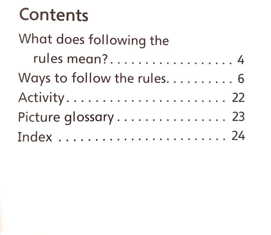 Following Rules (Citizenship)