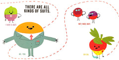 Fruits in suits