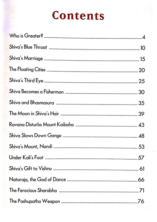 Tales of Gracious Lord Shiva