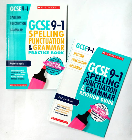 GCSE 9-1 Spelling Punctuation and Grammar Practice and Revision Book (2 Books)